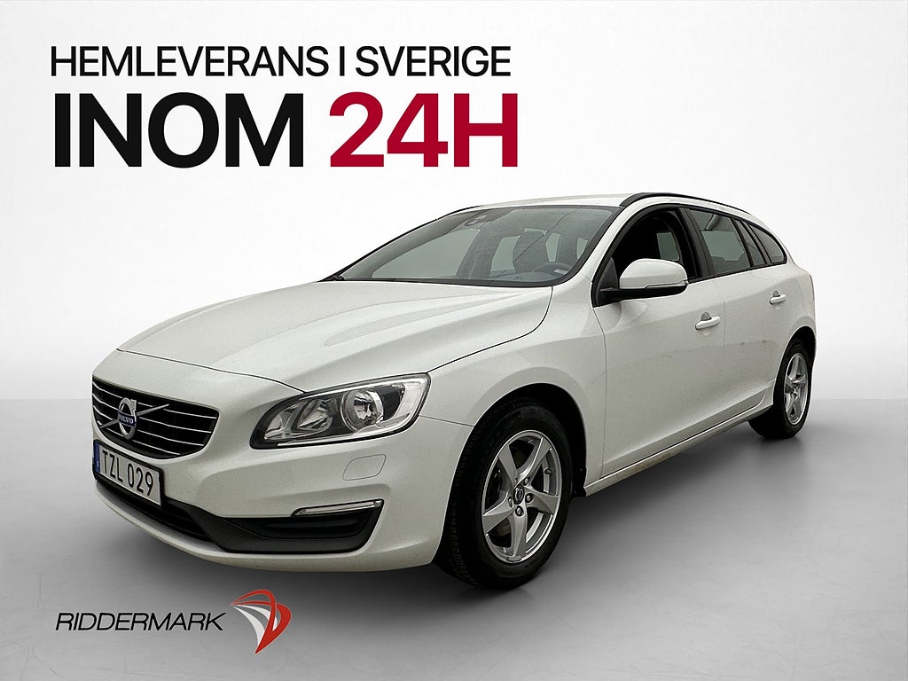 Volvo V60 D2 115hk Kinetic Värmare Drag Rattvärme 0.41l/Mil