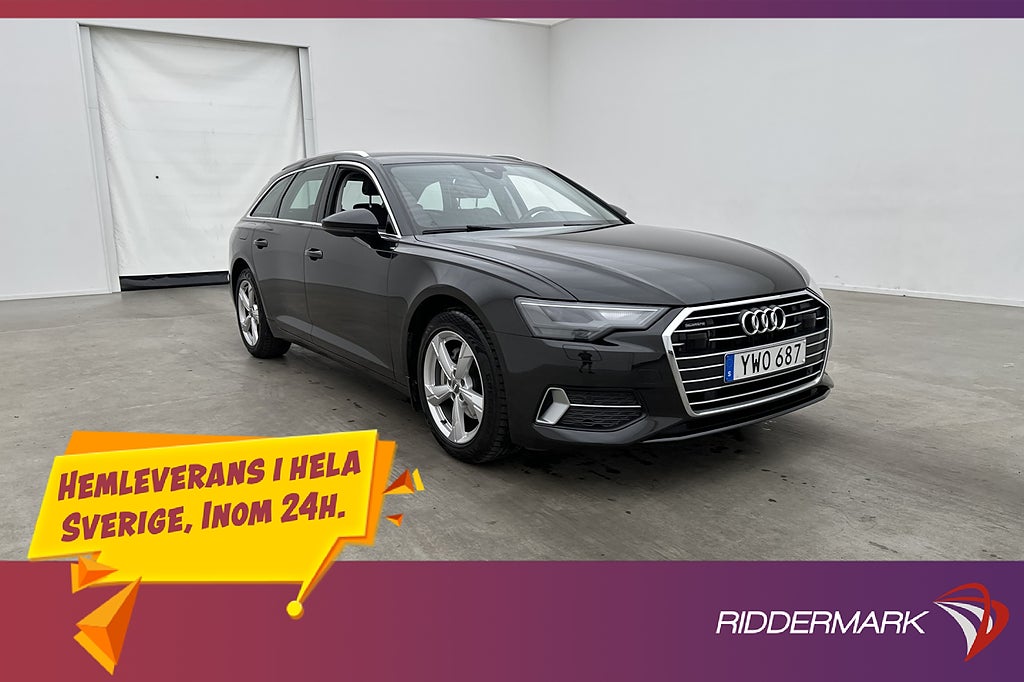 Audi A6 40 TDI Q 204hk Värmare Drag Navi Adaptiv 0,44L/mil