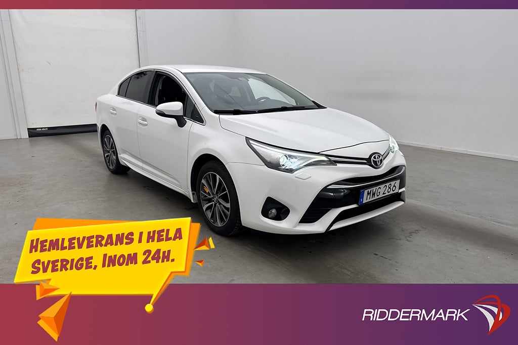 Toyota Avensis Sedan 147hk Active Plus Kamera Dragkrok BT