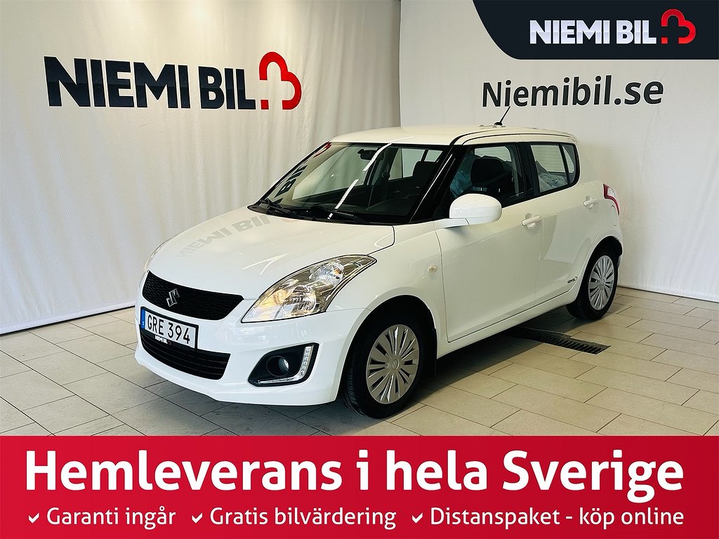 Suzuki Swift 5-dörrar 1.2 VVT GL 94hk/Kamkedja/SoV/Farthåll