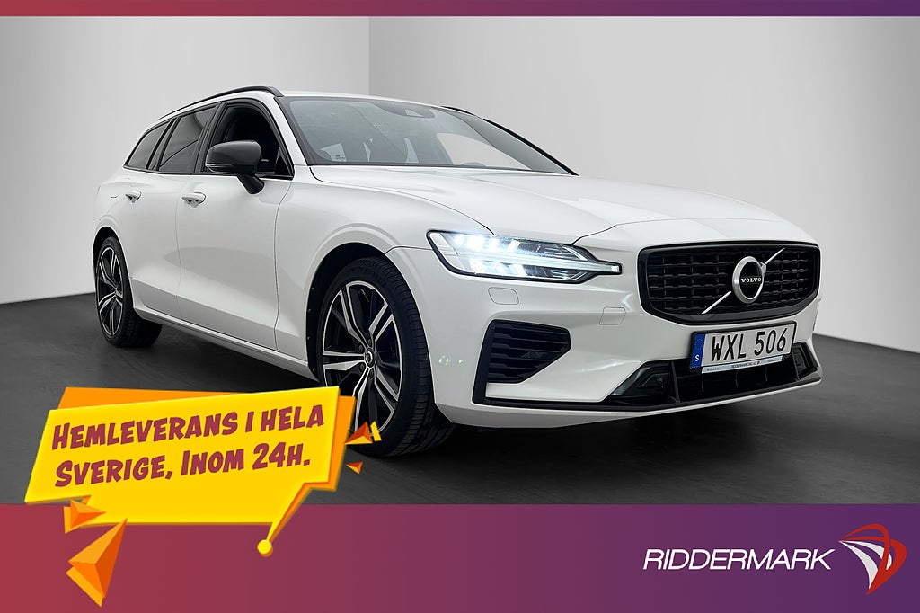 Volvo V60 T8 392hk AWD R-Design Kamera Värmare VOC Rattvärme