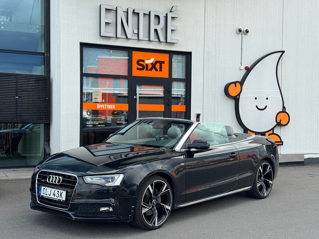 Audi A5 Cabriolet 2.0 TFSi quattro Auto+S-Line 225Hk