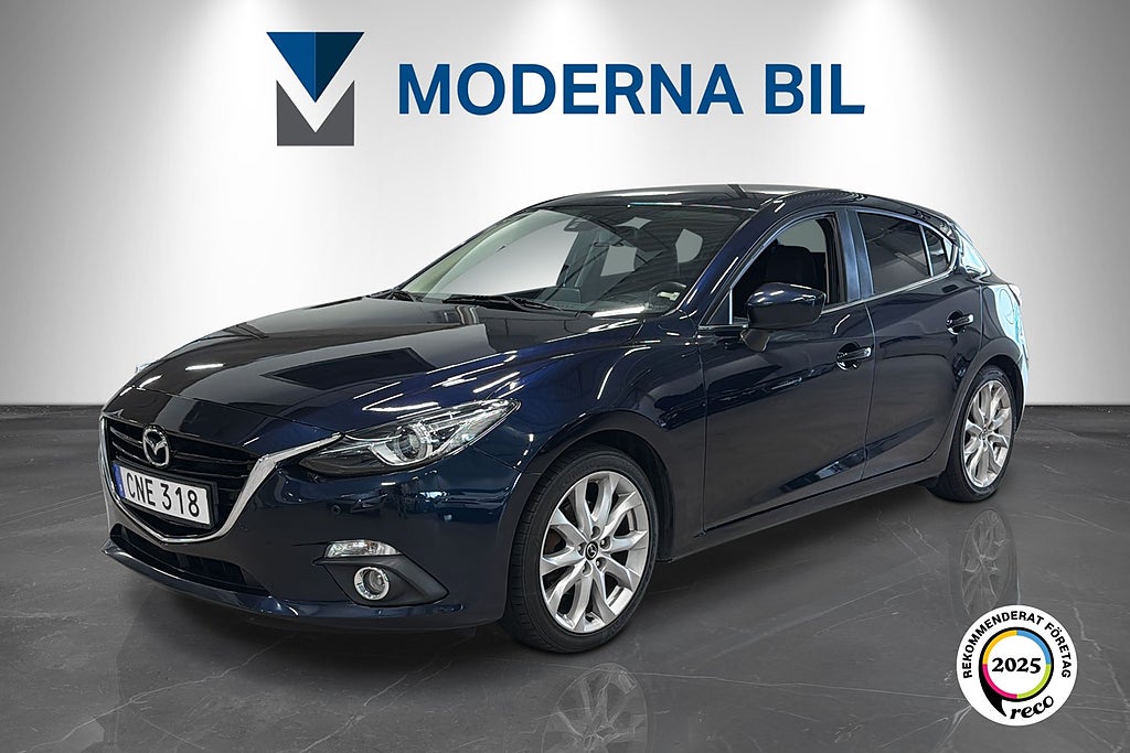 Mazda 3 Sport 2.0 165hk SKYACTIVE-G Optimum Drag GPS Skinn Nybes