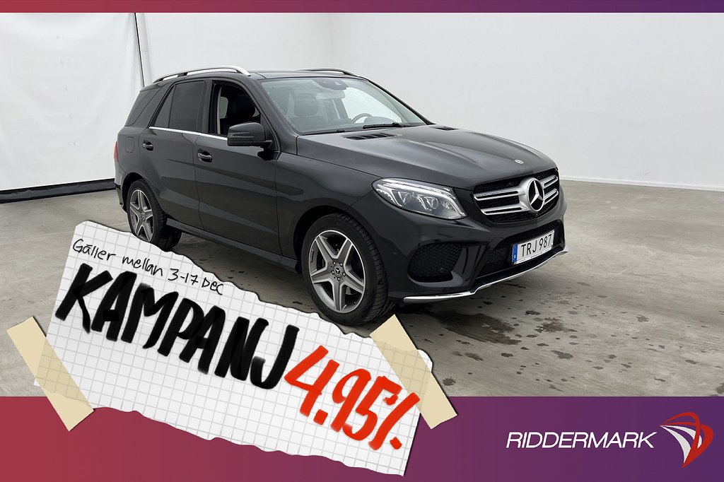 Mercedes-Benz GLE 350 d 4Matic 258hk AMG Pano H 4,95% Ränta