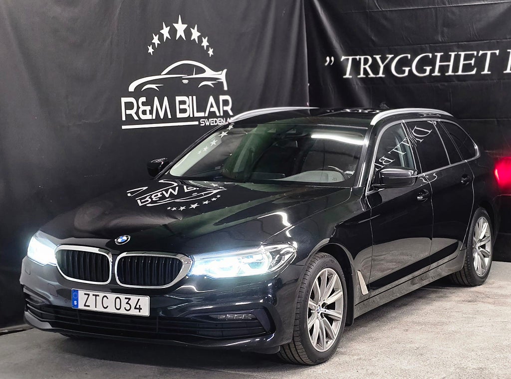 BMW 520d xDrive, 1-ägare, Drag, Back-kam, Navi, M-värme, Ny Serv