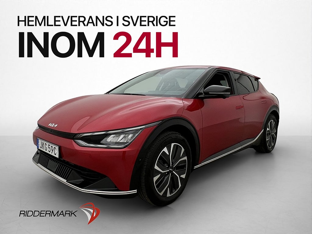 Kia EV6 77.4 kWh AWD 325hk PLUS 360° Skinn Elstolar CarPlay
