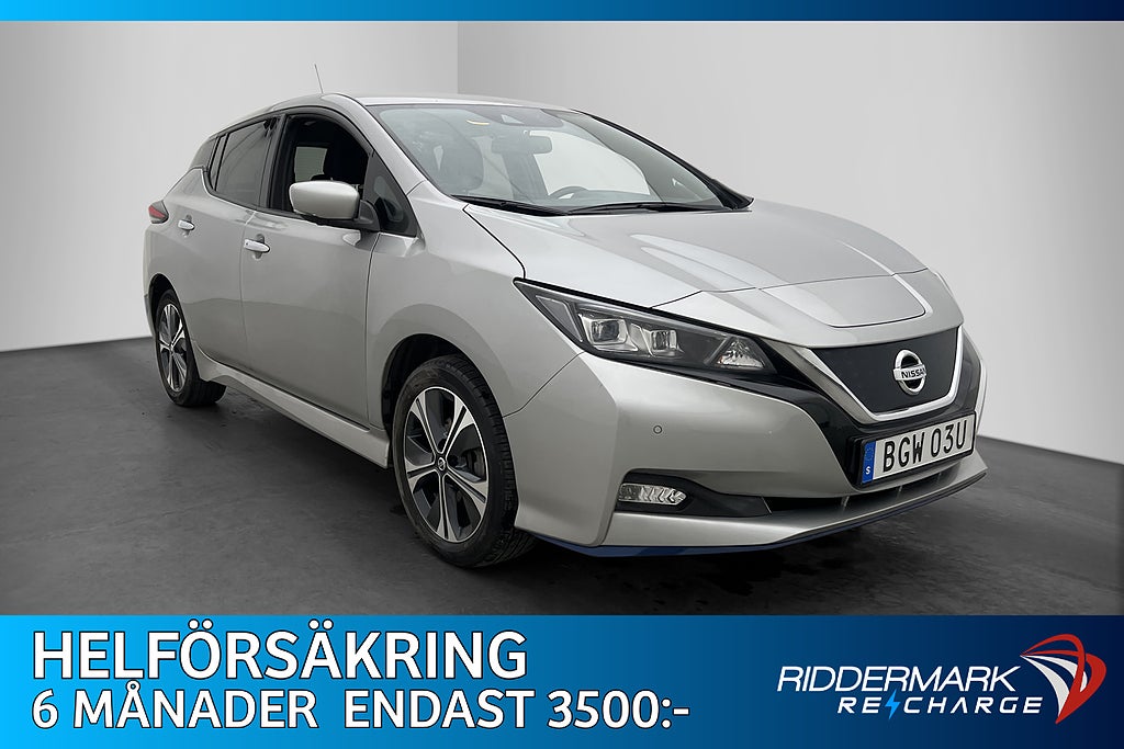 Nissan Leaf N-Connecta 62 kwh 217hk 360° Rattvärme CarPlay