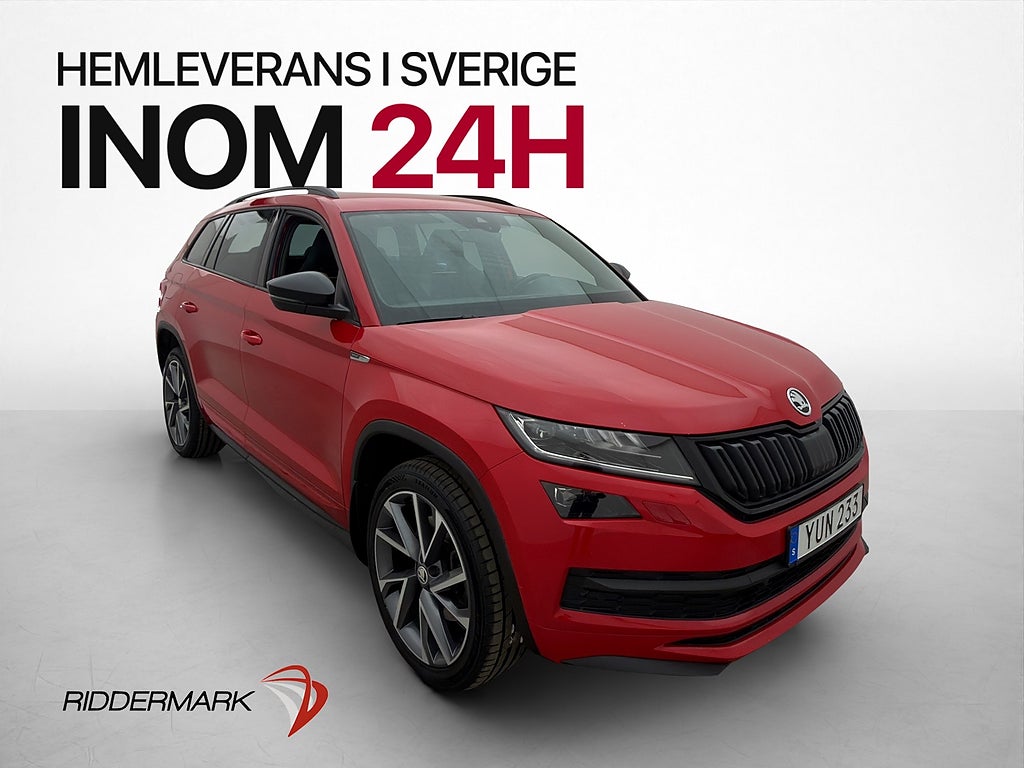 Skoda Kodiaq 2.0 4x4 190hk Sportline Canton Värm Kamera Drag
