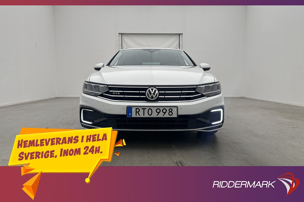 Volkswagen Passat GTE 218hk Kamera Cockpit CarPlay Drag