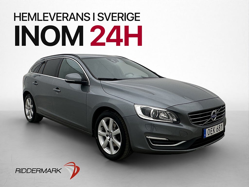 Volvo V60 D4 190hk Momentum VOC Värmare Halvskinn Dragkrok
