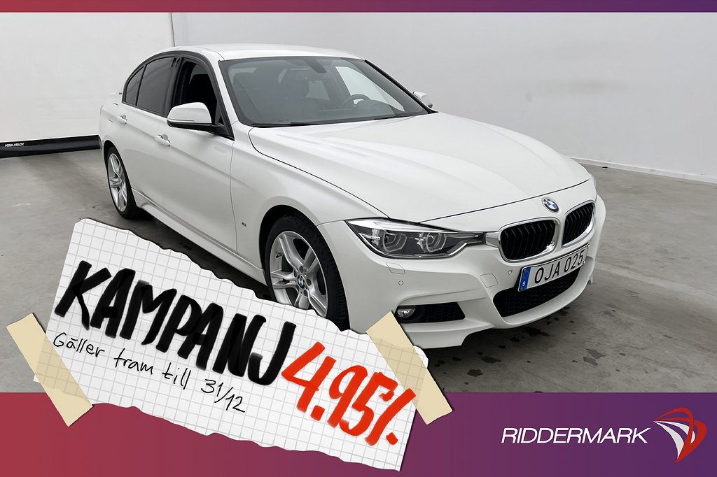 BMW 330 e 252hk M Sport HiFi Navi Rattvärme 4,95% Ränta