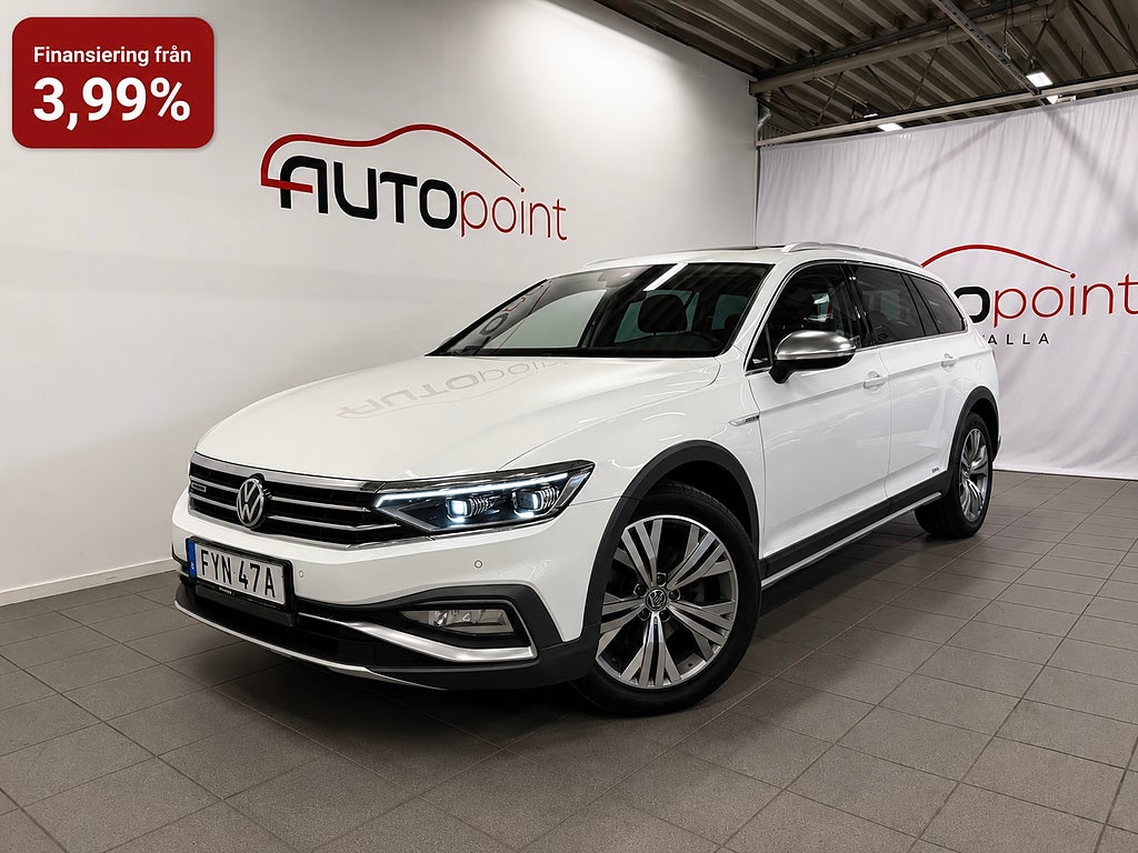 Volkswagen Passat Alltrack 2.0 TDI 200hk 4M Alltrack Pano Drag Värmare Cockpit