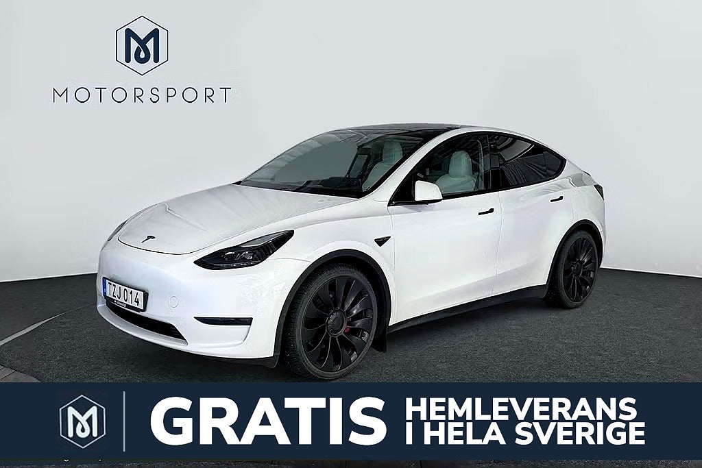 Tesla Model Y Performance 534 hk Adaptiv Farth 21" Panorama Helskinn