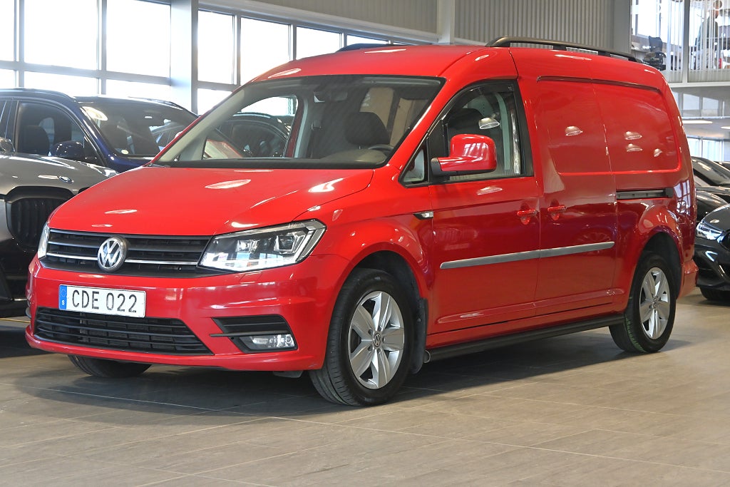 Volkswagen Caddy Maxi Van 2.0 TDI DSG Verkstadsinredd Drag Värmare