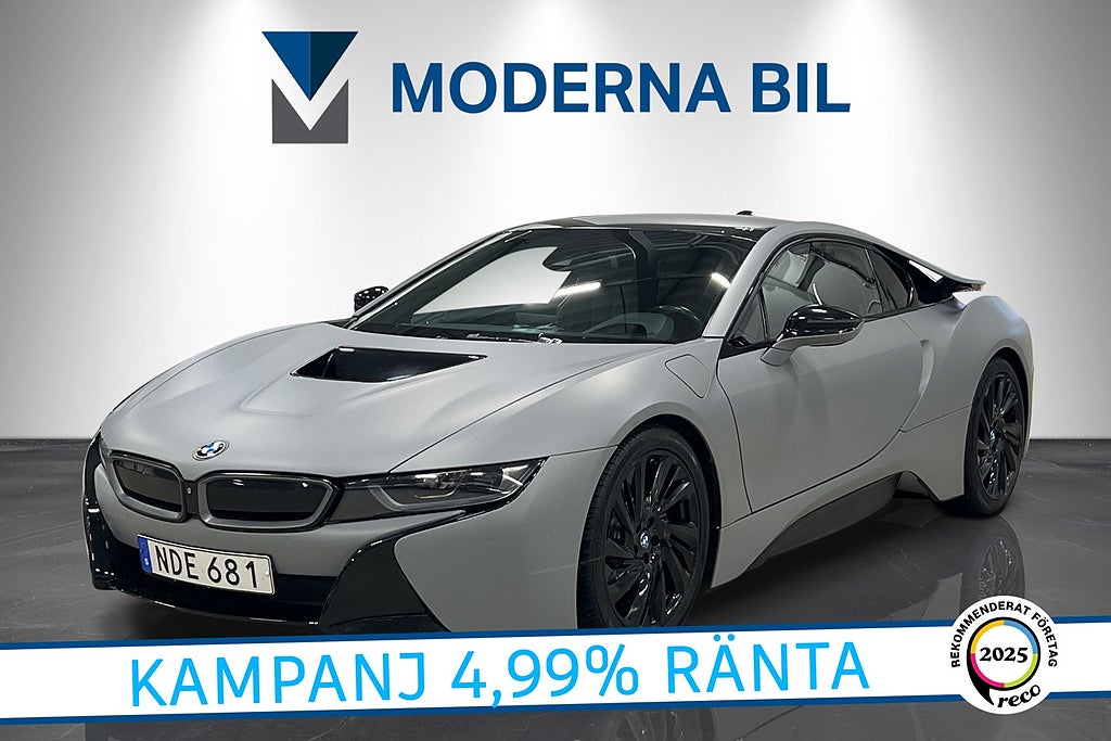 BMW i8 362hk Laserlight HuD H/K GPS Skinn CarPlay 