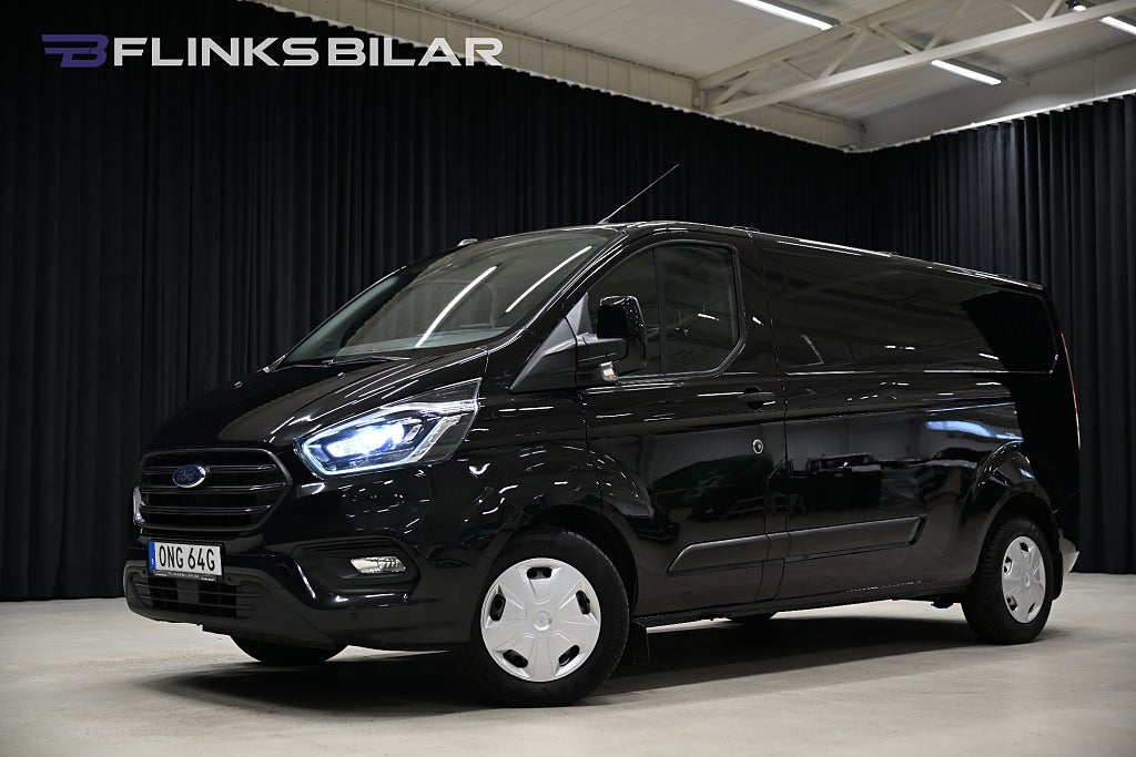 Ford transit Custom 130HK L2 Automat|Inredd|Drag|Värmare|Leasbar