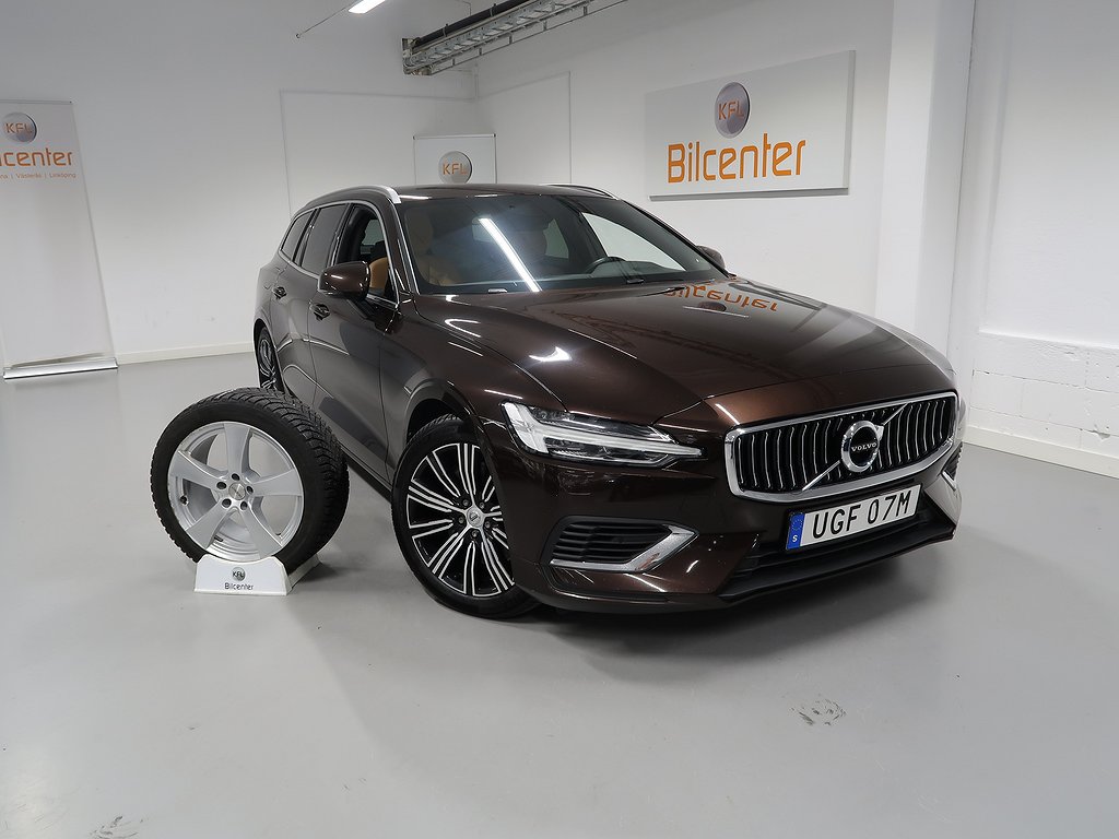 Volvo V60 T6 AWD Inscription V-Däck ingår Orrefors-Skinn-Drag-Värmare-VoC