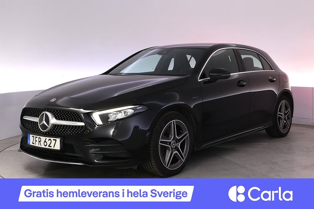 Mercedes-Benz A 250e AMG Kamera Navi Widescreen Värmare LED