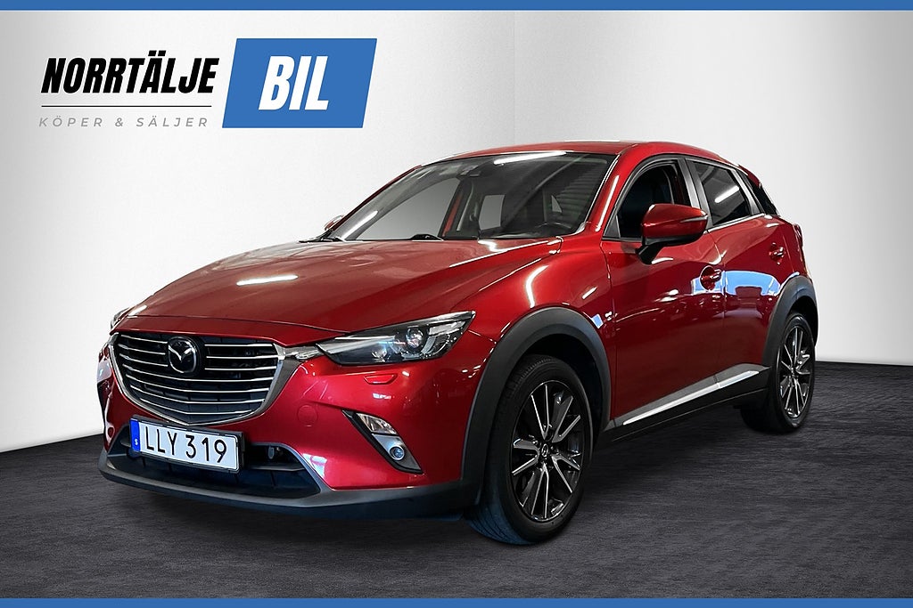 Mazda CX-3 2.0 120 HK AUT OPTIMUM NAVI HUD B-KAMERA BOSE NYSERV