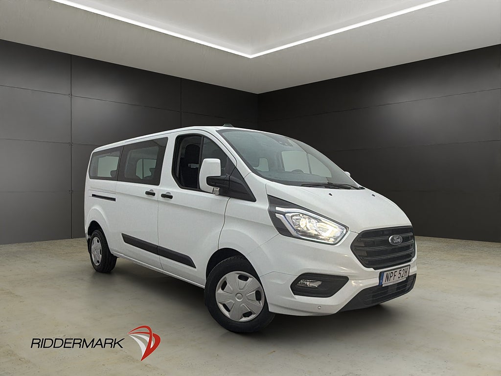 Ford Transit Custom Kombi Lång 9-Sit Värm B-Kam CARPLAY Moms