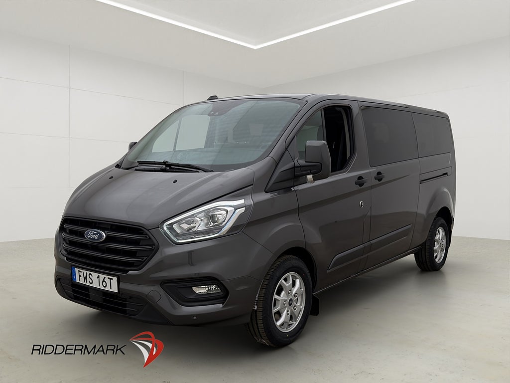 Ford Transit Custom Kombi Lång Värmare B-Kamera 9-Sits Moms