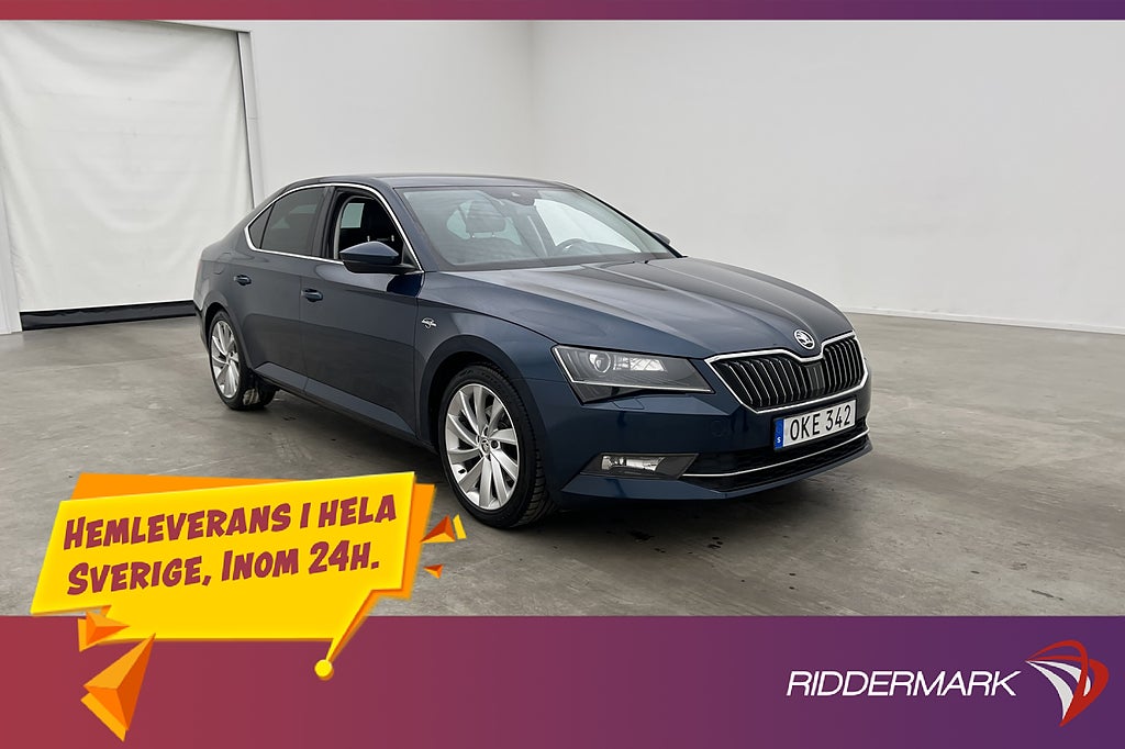 Skoda Superb 1.8 TSI L&K Värmare Kamera Drag Canton Skinn