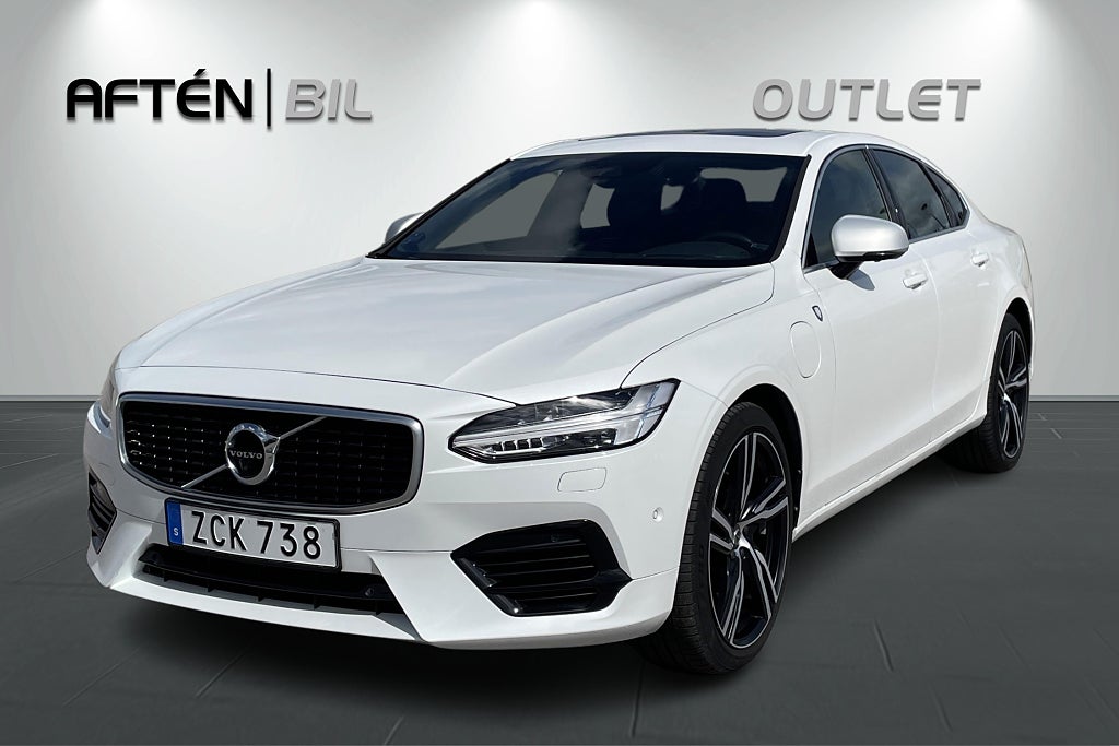 Volvo S90 T8 Plug-In 407hk R-Design B&W BLIS Taklucka HuD Läder 
