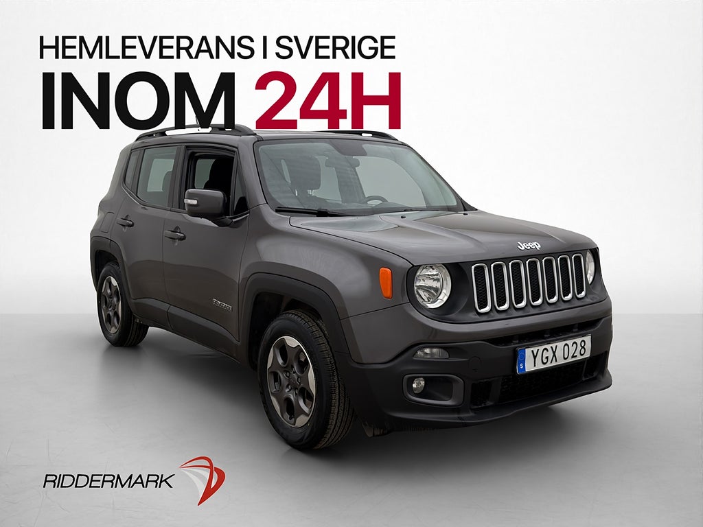 Jeep Renegade 1.4 DCT Longitude Rattvärme P-Sensorer Drag