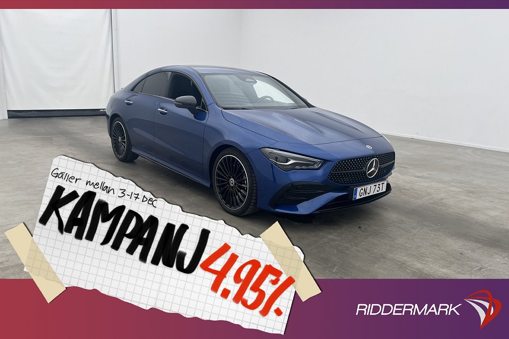 Mercedes-Benz CLA 200 Coupé AMG Wide Kamera 4,95% Ränta