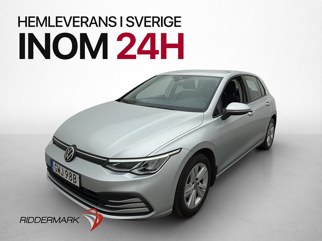 Volkswagen Golf 1.5 TGI 131hk Cockpit P-Sensorer CarPlay