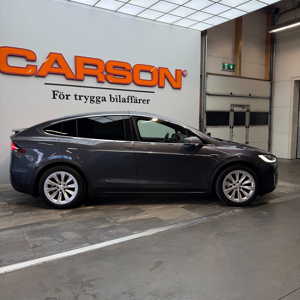 Tesla Model X 90D AWD 423hk 6-sits Leasebar Pano Summon Luftfjädring