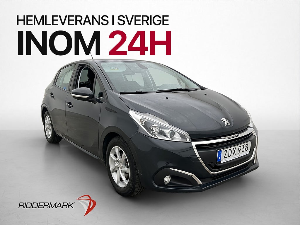 Peugeot 208 1.2 PureTech 82hk Bluetooth Farthållare Elhissar