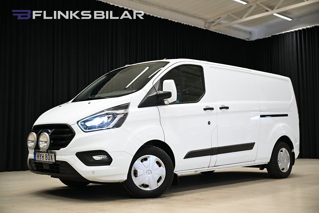 Ford transit Custom 130HK L2|Drag|Värmare|Dubbeldörr|Inredd|NyKamrem