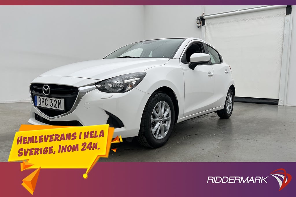 Mazda 2 SKYACTIV-G 90hk Farthållare Låg-Skatt Två-Brukare