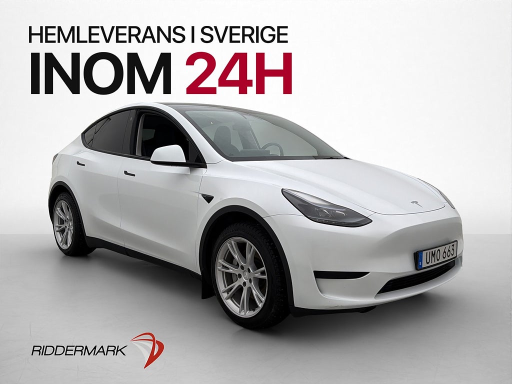 Tesla Model Y Standard Range Pano Skinn KAmera Drag Navi AP