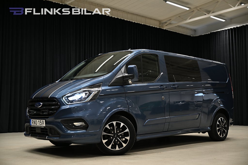 Ford transit Custom 185HK Automat|Sport|Dubbelhytt|Dubbeldörr|SeUtr!