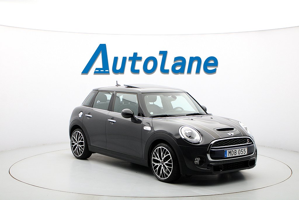 MINI Cooper S 5-dörrars, Panorama, H&K, HuD, Navi, 192hk