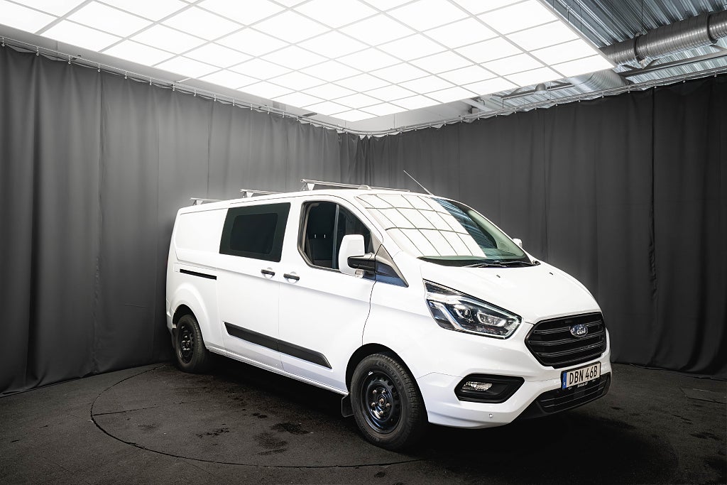 Ford transit Custom 340 Crew Van LÅNG L2 6-sits D-VÄRM KAMERA MOMS
