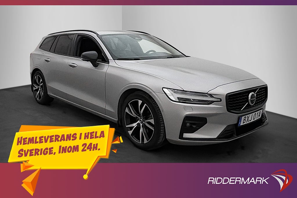 Volvo V60 B3 163hk Plus Dark Skinn 360° CarPlay Värmare