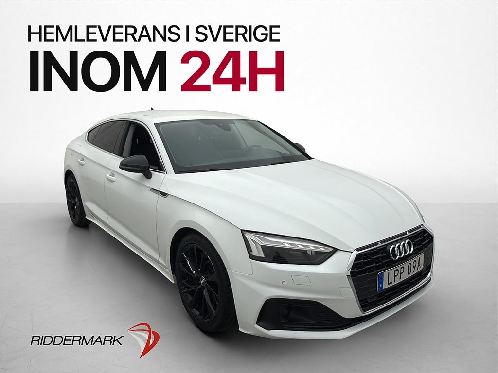 Audi A5 Sportback 45 TFSI Quattro 245hk Backkamera Carplay