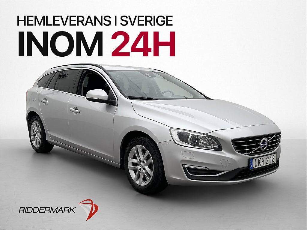 Volvo V60 D4 190hk Momentum Värmare VOC Navi Välservad