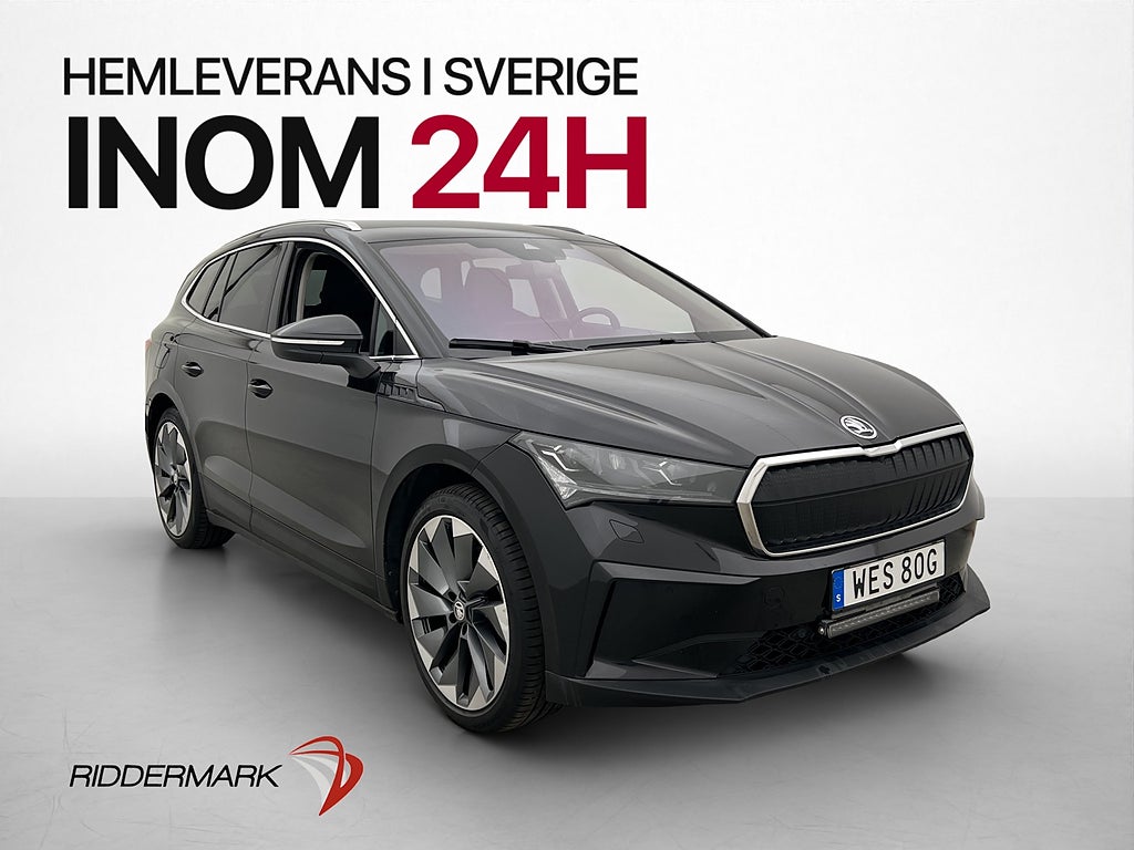 Skoda Enyaq iV 80 High MOMS Drag Kamera Läder Elstol CarPlay