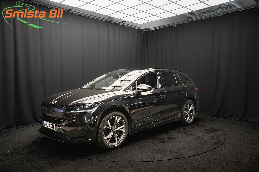 Skoda Enyaq iV 80 SPORTLINE DRAG KAMERA ELSTOL 1-ÄGARE MOMS 204hk