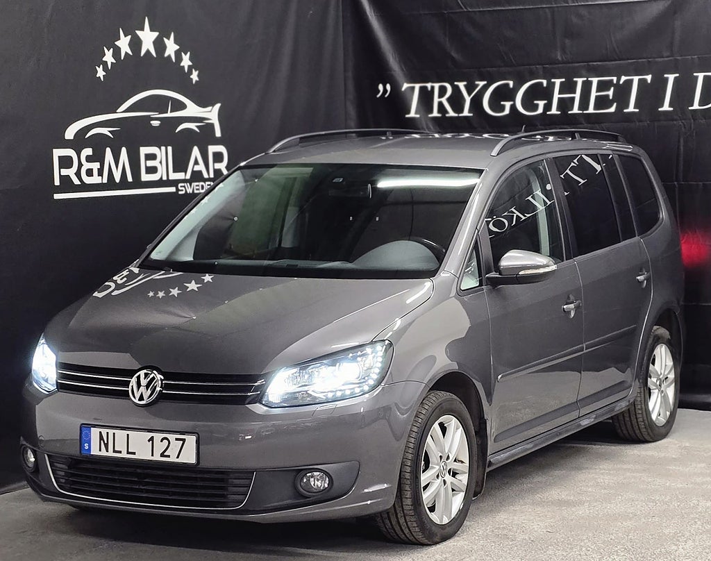 Volkswagen Touran 7-sits, Få-ägare, Drag, B-kam, M-värme, Ny Serv/Bes!!!
