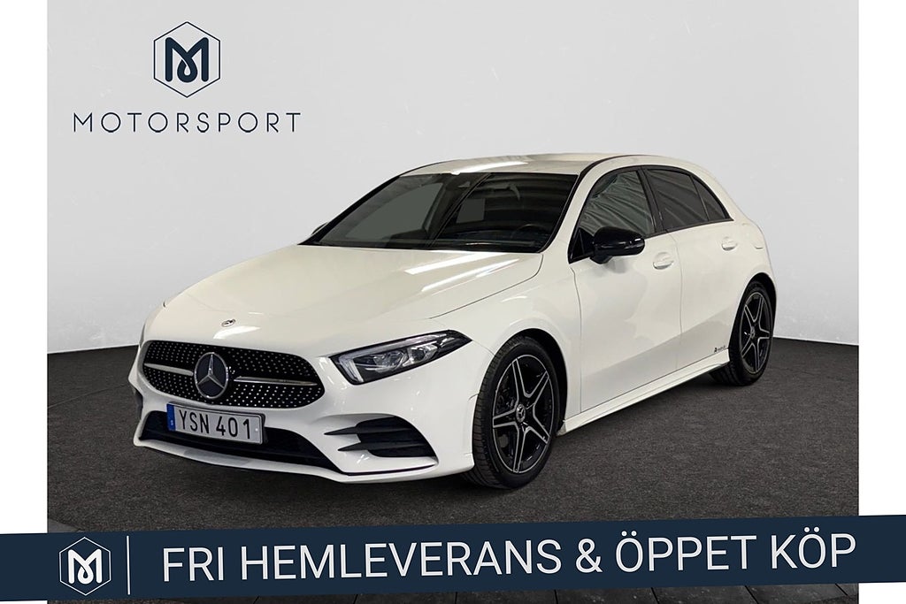 Mercedes-Benz A 180d Aut AMG Line Night Package 18" Kamera Farthållare