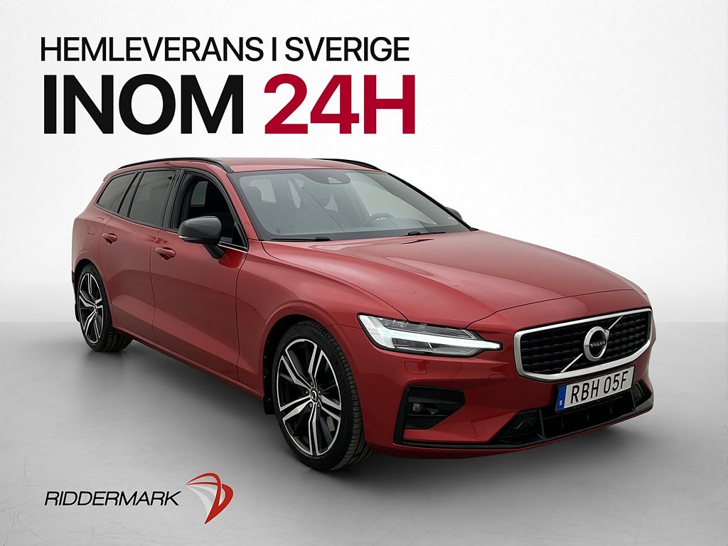 Volvo V60 T5 250hk R-Design VOC B-Kamera Navi Carplay P-Värm