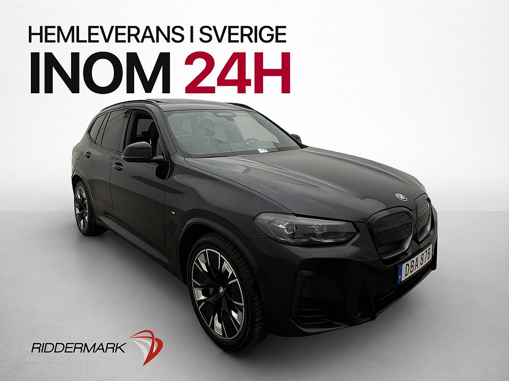 BMW iX3 286hk M-Sport Pano H/K HuD Läder 360° Drag