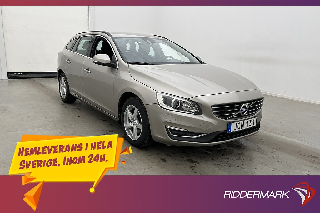 Volvo V60 D2 120hk Momentum VOC Värmare Dragkrok