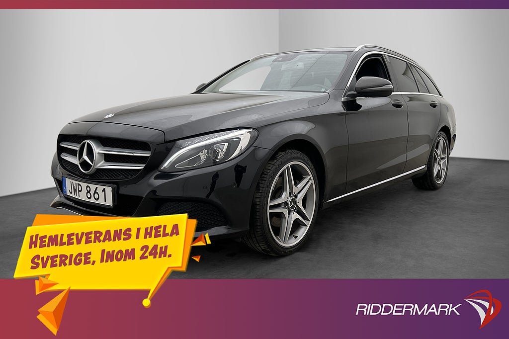 Mercedes-Benz C 220 T d Avantgarde Drag P-Sensorer Halvskinn