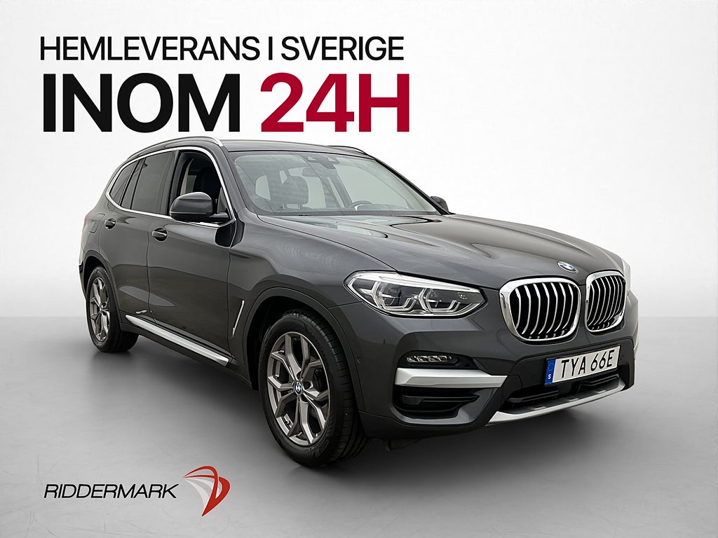 BMW X3 xDrive20d 190hk Kamera Värmare CarPlay Navi Drag